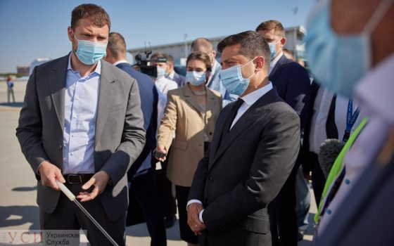 Зеленский ознакомился со строительством Хаджибейского моста «фото»