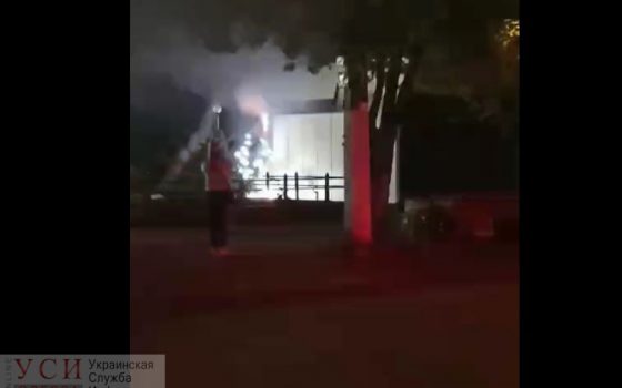 На поселке Котовского ночью горел киоск «фото»