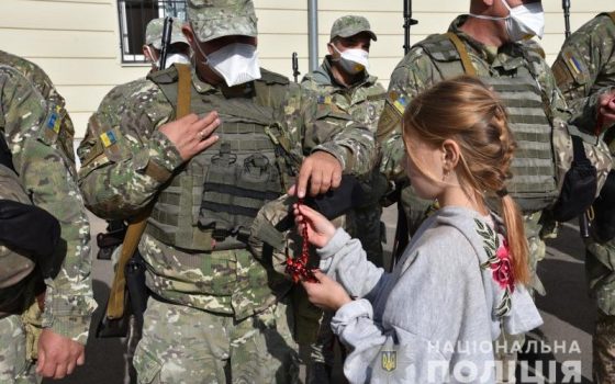 Одесские полицейские отправились на Донбасс (фото, видео) «фото»