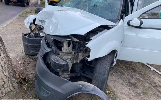 На Пересыпи легковушка влетела в дерево: трое пострадавших «фото»