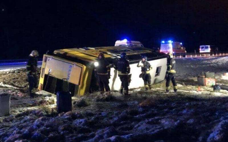 В Одесской области перевернулся рейсовый автобус (видео) «фото»