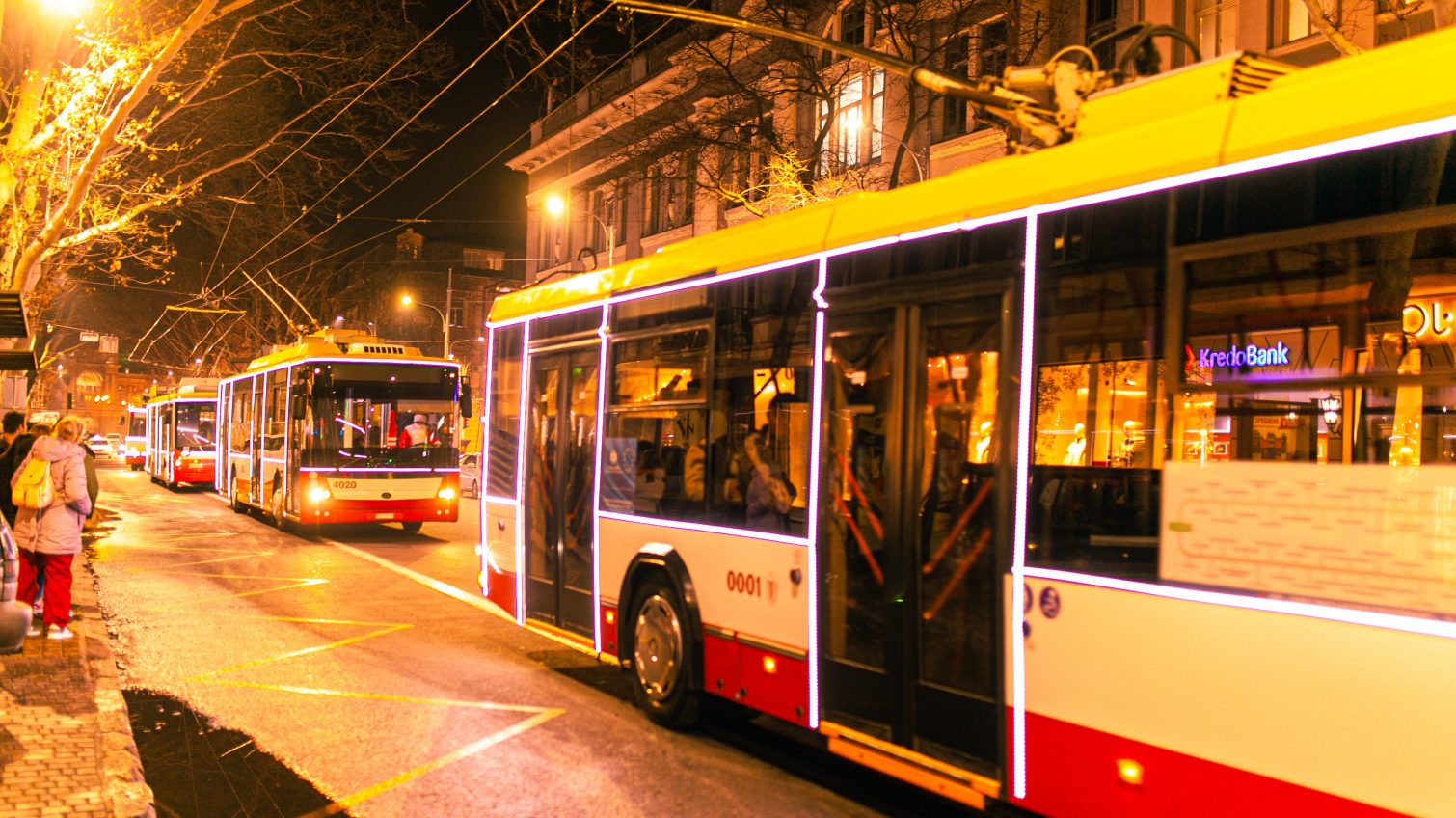 В Одессе готовят новогодний парад трамваев и троллейбусов «фото»
