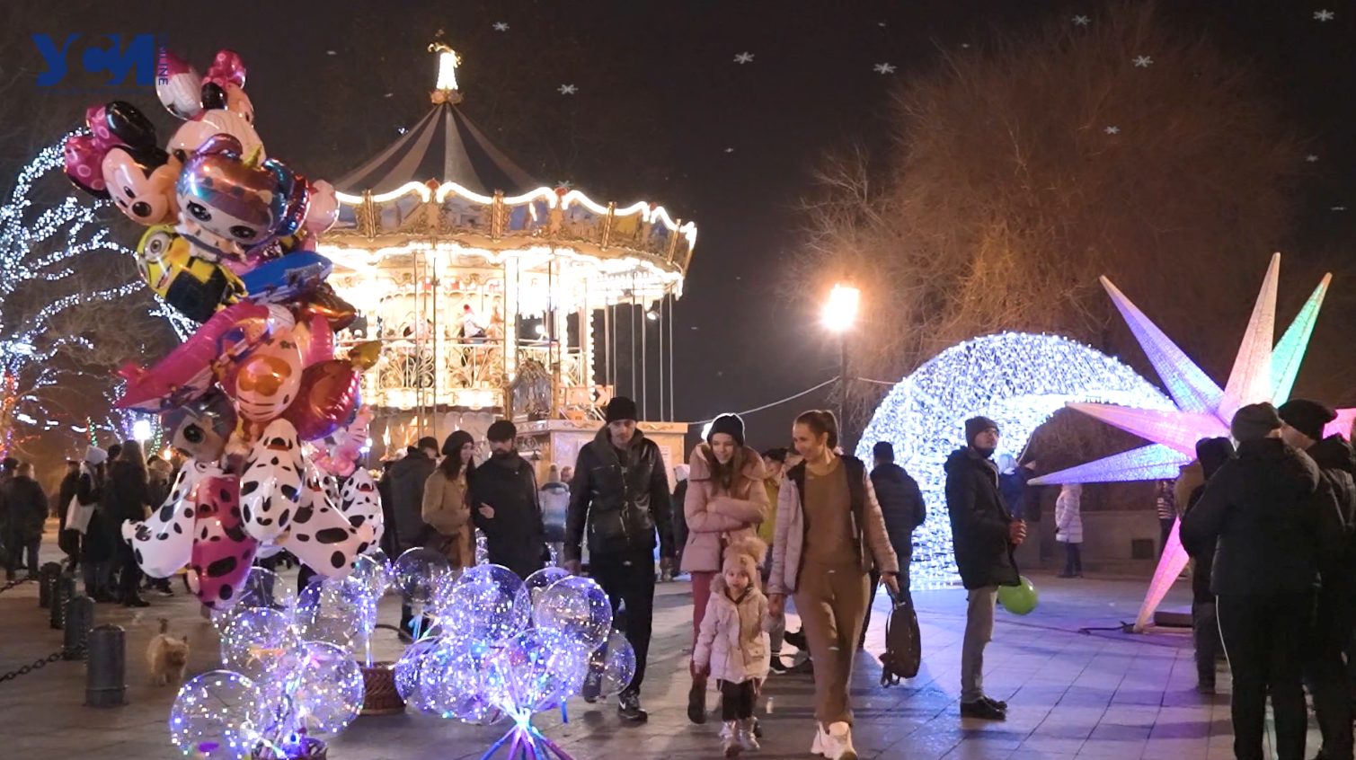 Яркие огни праздничной Одессы: как отдыхает город (видео) «фото»