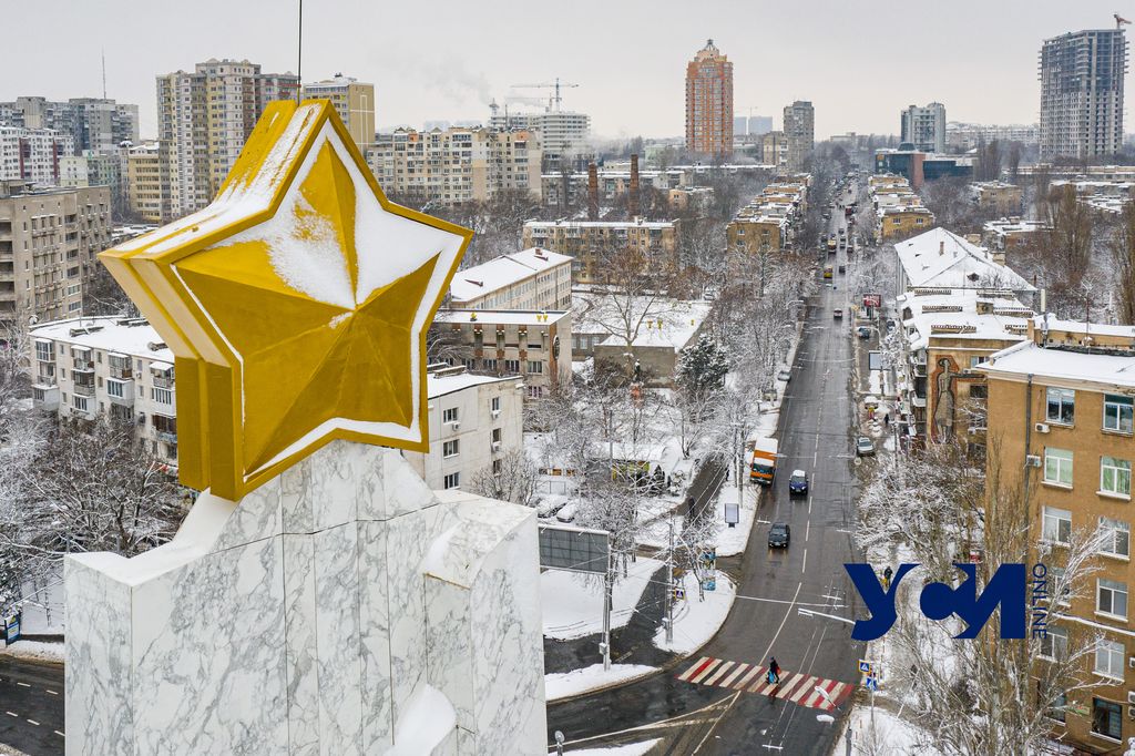 Настоящая зима: как выглядит снежная Одесса с высоты (аэросъемка) «фото»