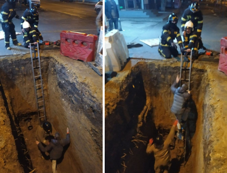 Одессит упал в четырехметровую яму на Черемушках (фото) «фото»
