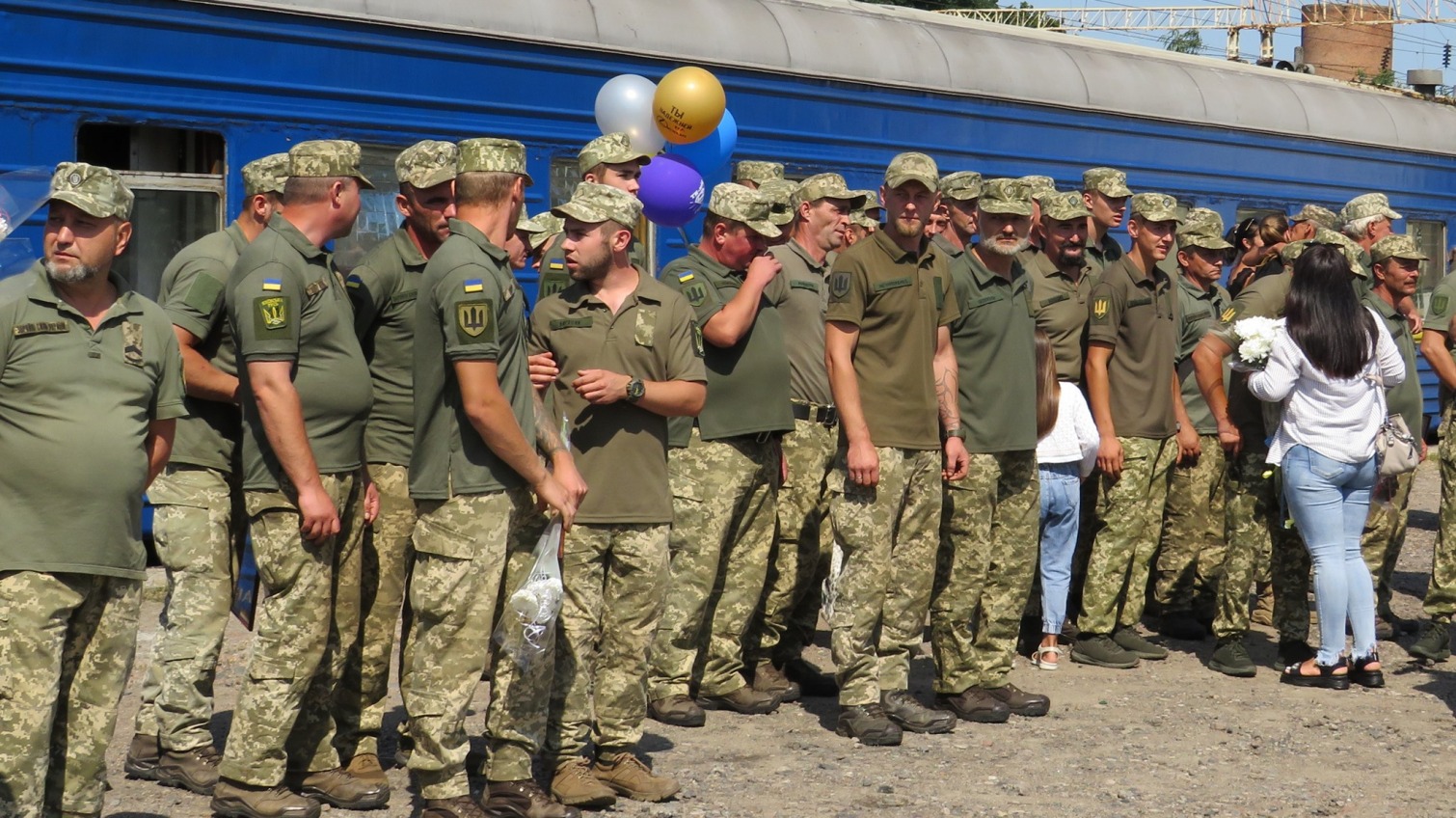 В Подольск из зоны ООС вернулся батальон “Киевская Русь” (фото) «фото»
