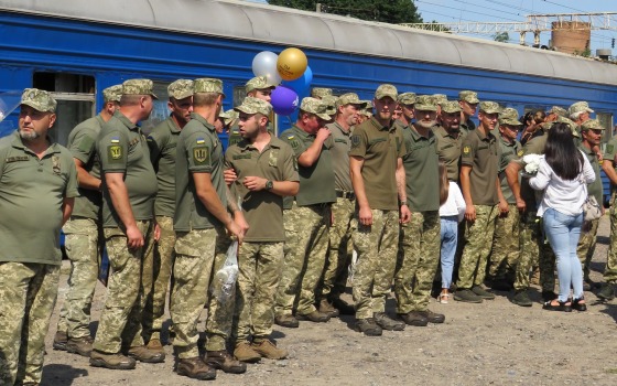 В Подольск из зоны ООС вернулся батальон «Киевская Русь» (фото) usionline.com В Подольск из зоны ООС вернулся батальон «Киевская Русь» (фото) «фото»