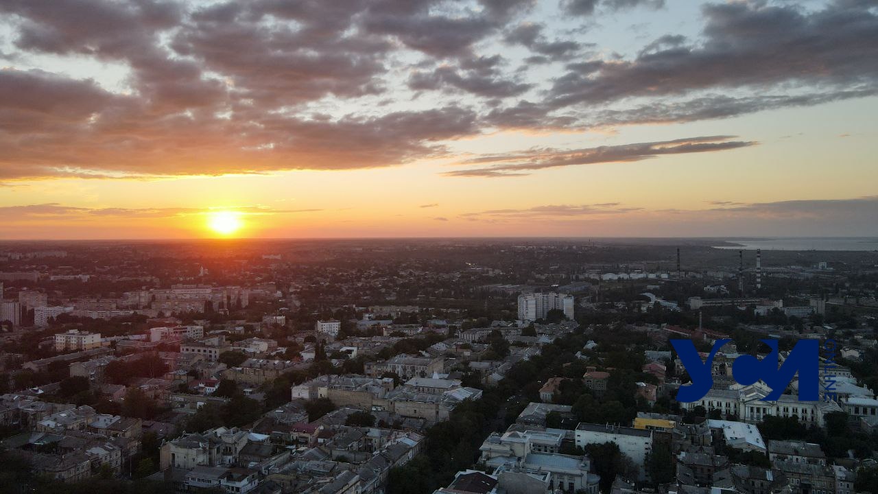 Сентябрьский закат над Одессой с высоты (фото, видео) «фото»