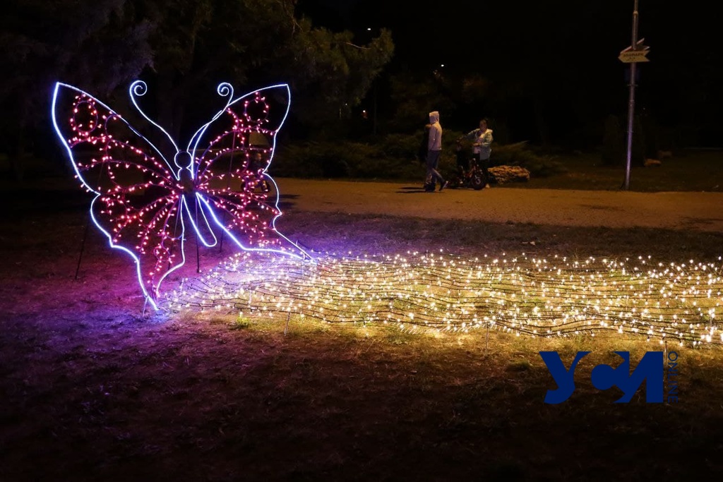 В Преображенском парке “поселились” светящиеся бабочки (фото) «фото»