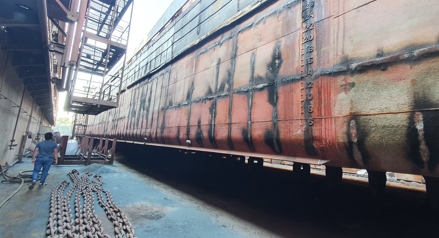 В Одесской области ремонтируют российское судно (фото) «фото»