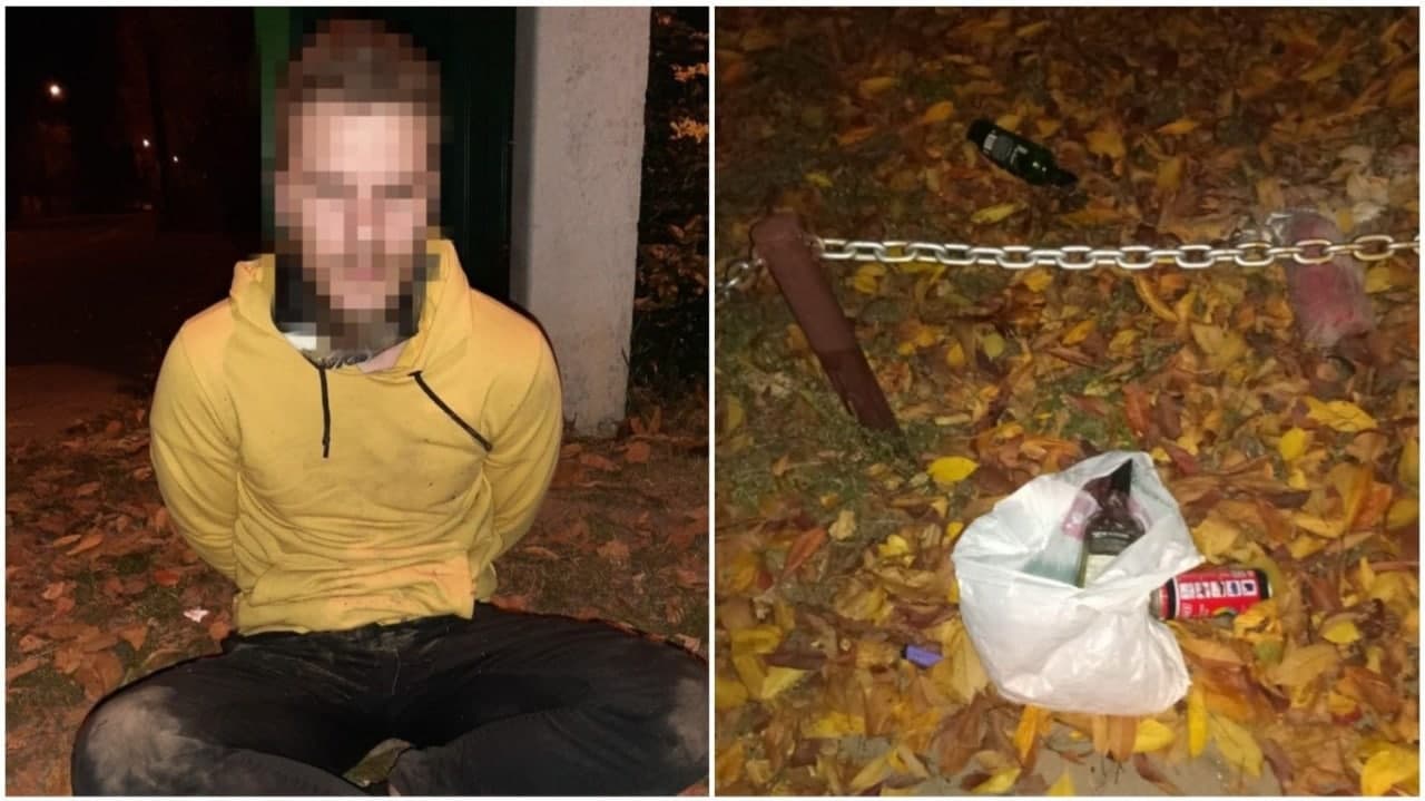 Бездомный кинул «коктейль Молотова» во двор замглавы Офиса президента «фото»