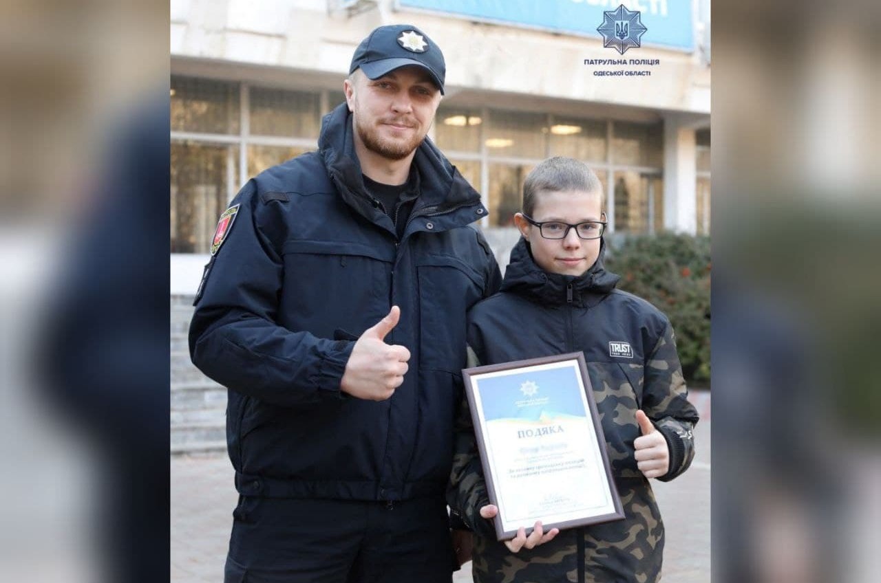 В Одессе 12-летний мальчик помог полицейским установить виновника ДТП «фото»
