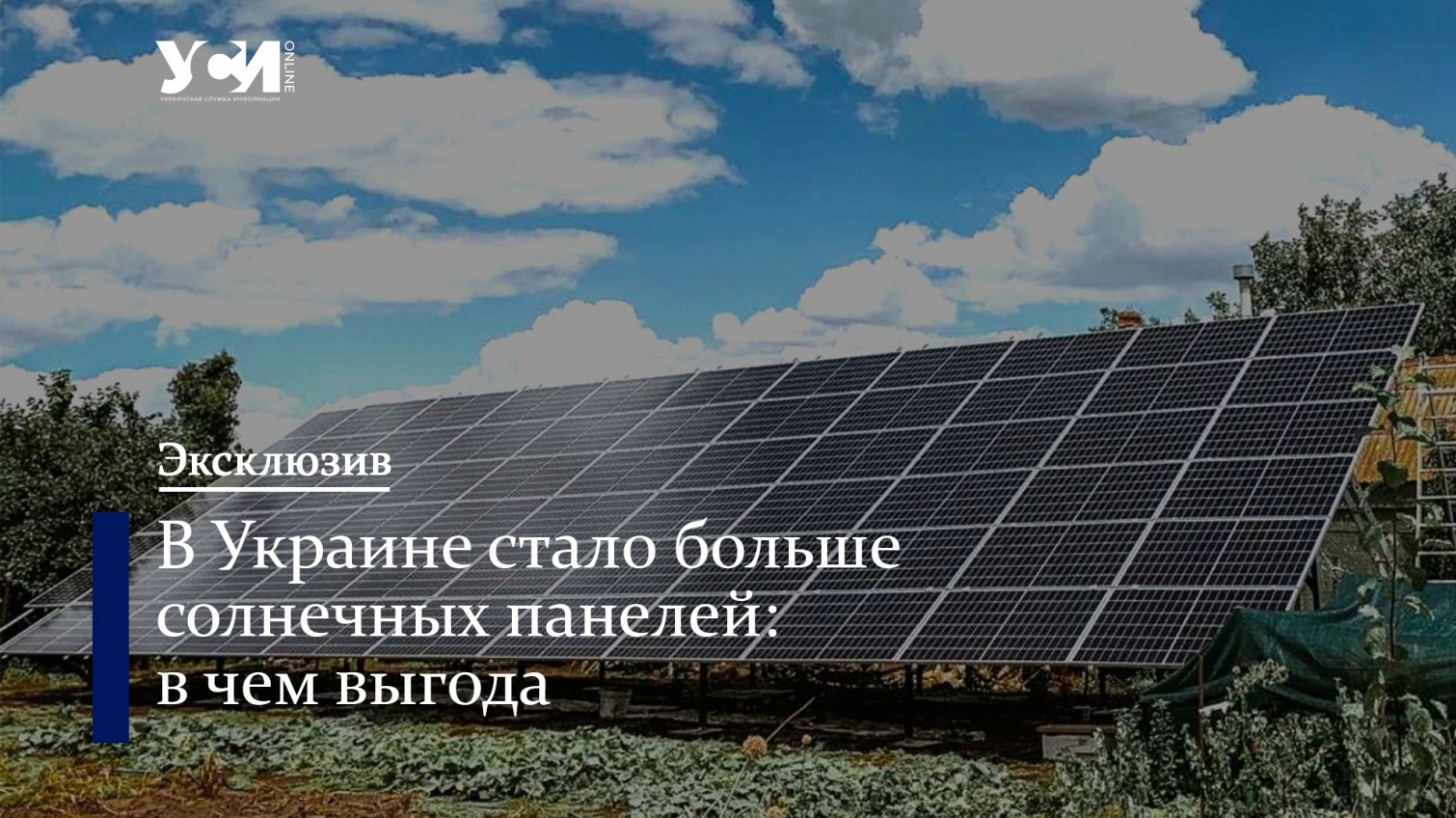 В Украине стало больше солнечных панелей: в чем выгода «фото»