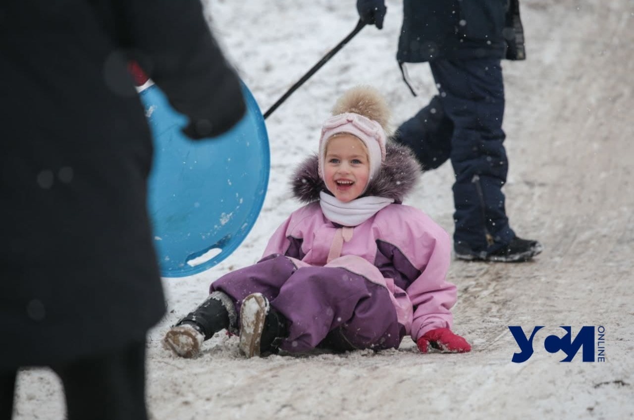 Зимние забавы одесситов: выходной в парке Победы (фото) «фото»