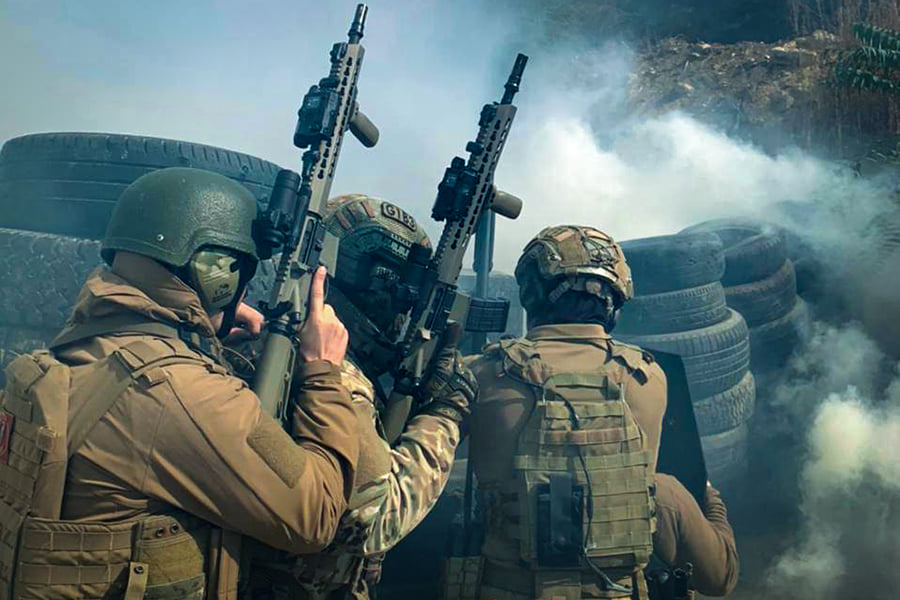 Спецназ Нацгвардии провел военные учения на полигонах Одесской области (фото) «фото»