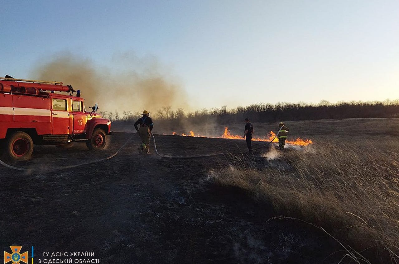 В Одесской области из-за поджога травы сгорели несколько домов (фото) «фото»