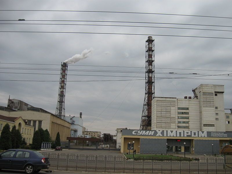 На заводе “Сумыхимпром” произошла утечка аммиака (обновляется) «фото»