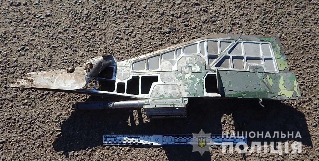 Полицейские показали обломки ракет, упавших в Одесской области (фото) «фото»