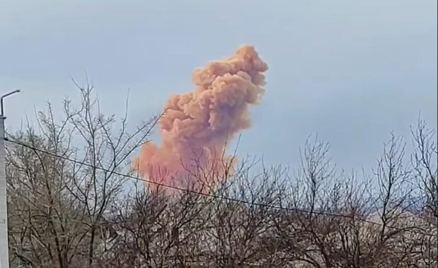 Российские военные снова попали в цистерну с азотной кислотой (видео) обновлено «фото»