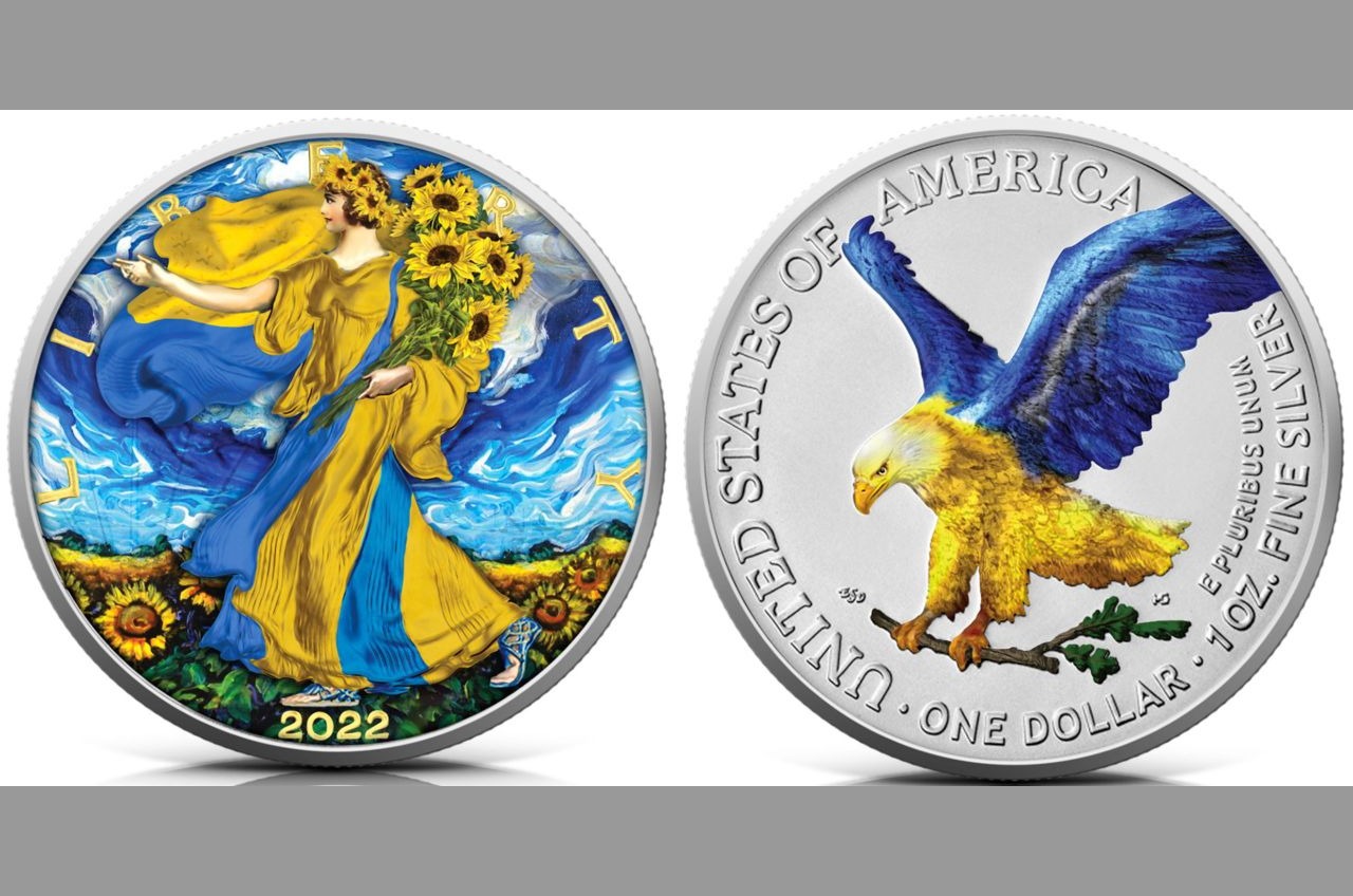 В США выпустили памятные монеты с украинской символикой (фото) «фото»