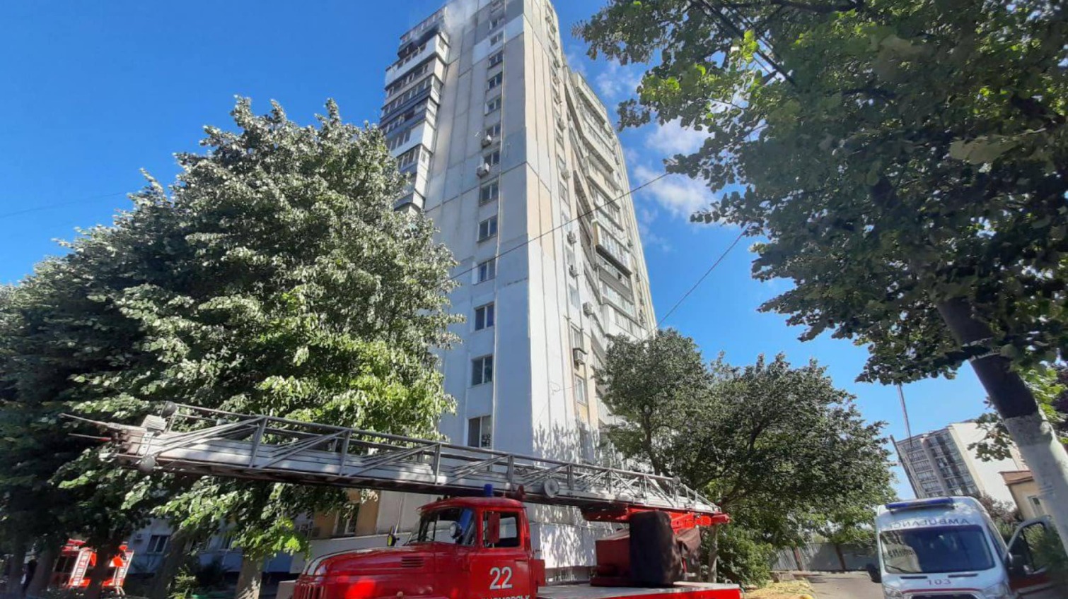 В Черноморске произошел пожар на 15-м этаже высотки (фото) «фото»