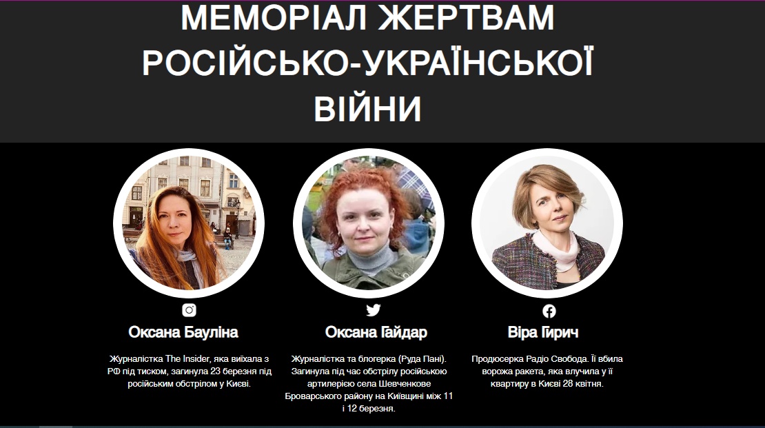 Одеські волонтери створили онлайн-меморіал жертвам війни із посиланнями на соцмережі загиблих людей «фото»
