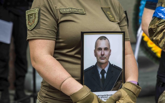 В Одесі простилися з поліцейським, який загинув на війні (фото) «фото»
