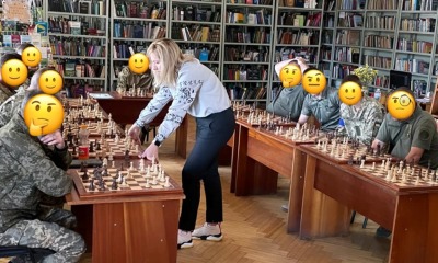 В Одесі для захисників організували гру з шахів (фото) «фото»
