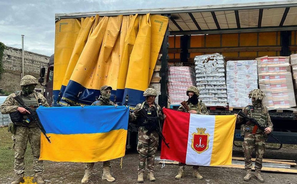 Одеса передала допомогу українськім десантникам на передовій «фото»