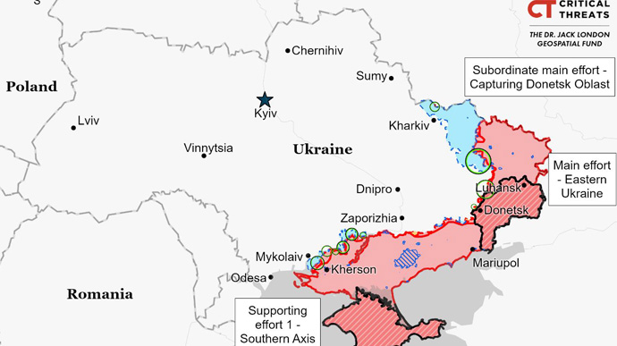 ISW: Путін зацікавлений в утриманні окупованого півдня України «фото»