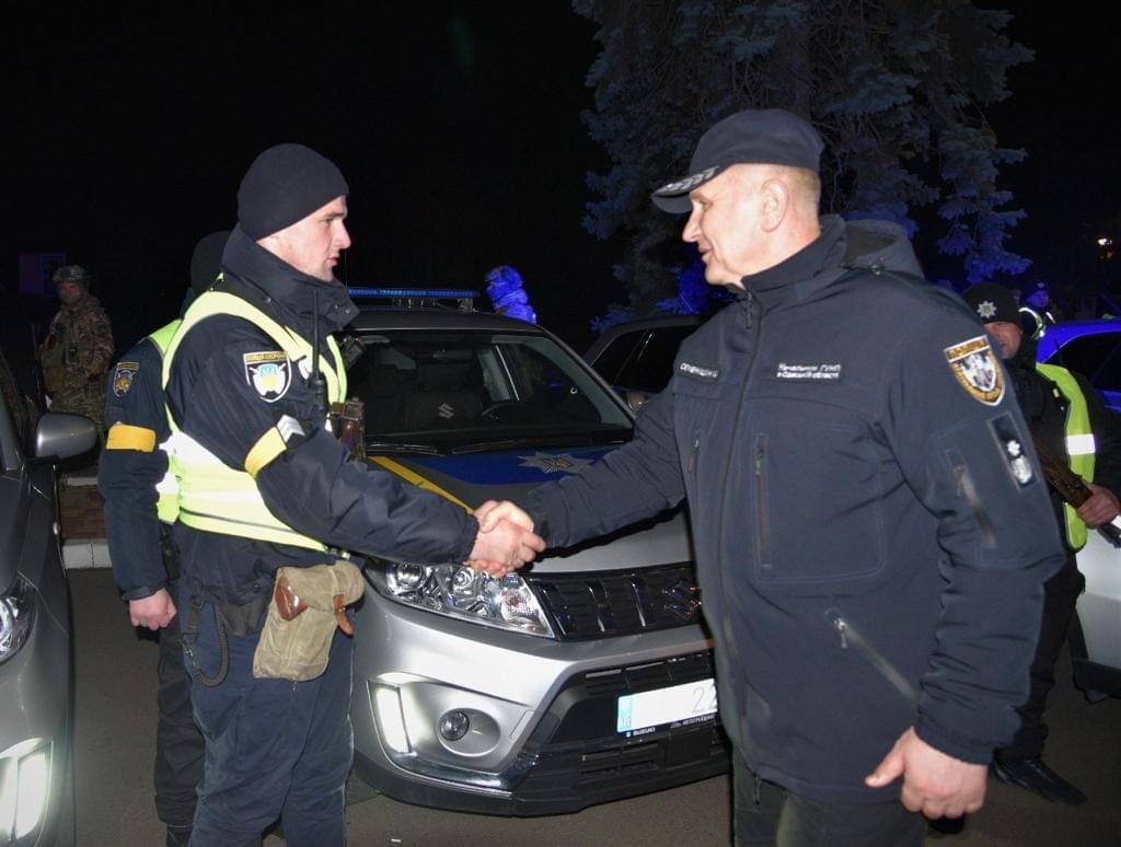 В новорічну ніч на Одещині заступили посилені наряди правоохоронців (фото) «фото»