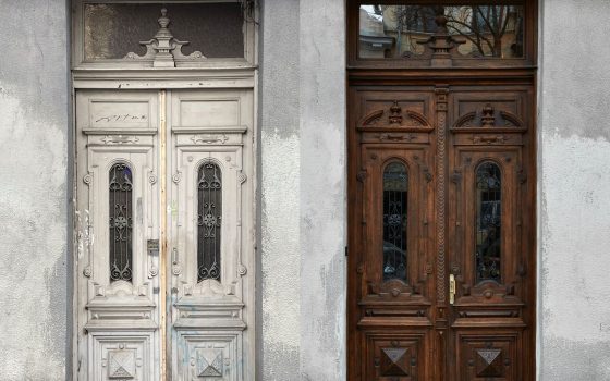 Благодійна реставрація: в Одесі відновили старовинні двері будинку Фельдмана (фото) «фото»