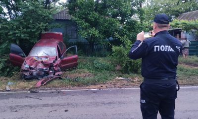 На Одещині поліцейський витяг непритомного водія з палаючого авто (фото, відео) «фото»