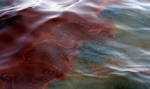 Екоцид: 150 тонн мастила й нафти дрейфують по Дніпру «фото»