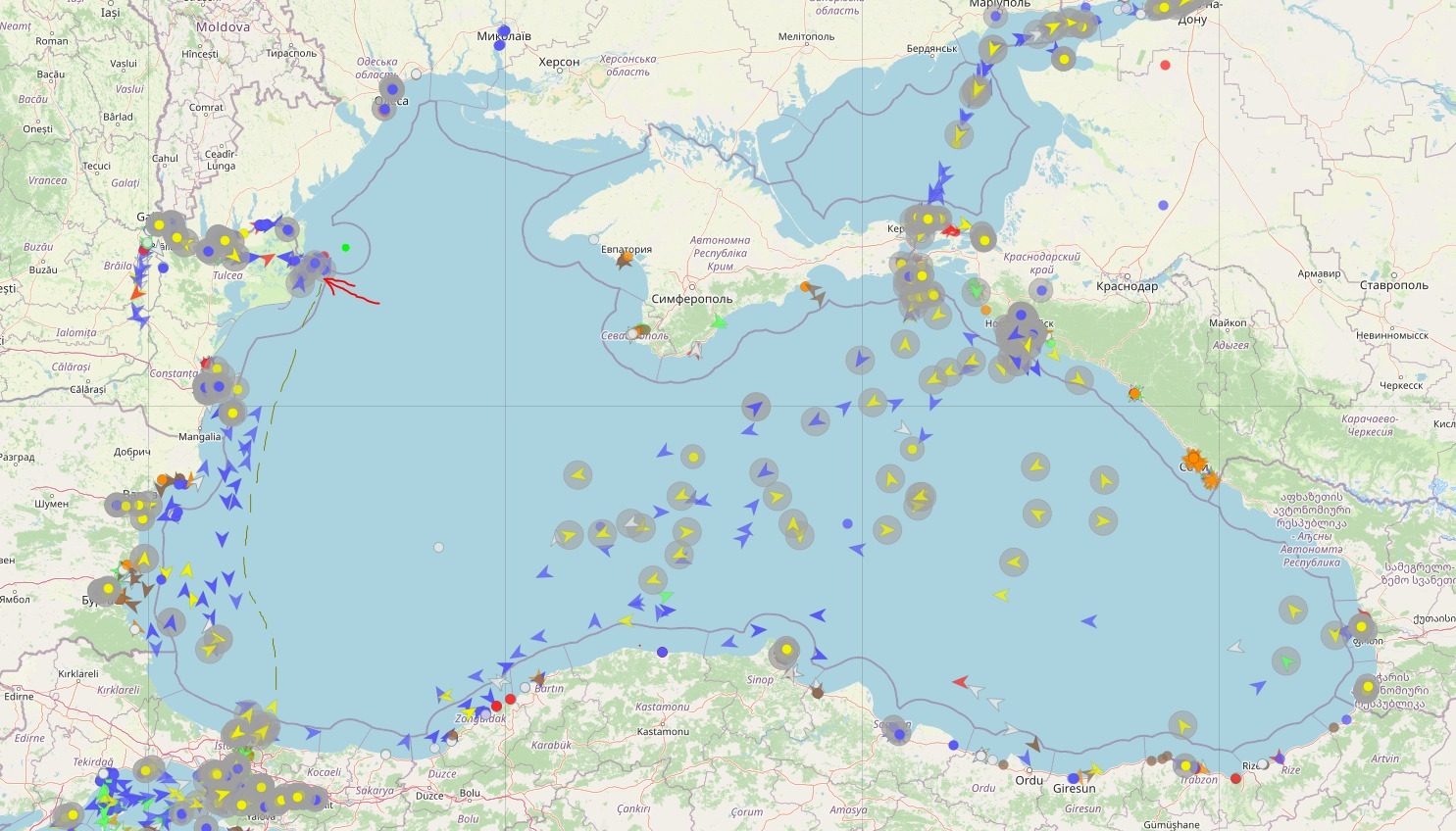 Судновласники прилаштовуються до російської блокади у Чорному морі – змінюють маршрути суден «фото»