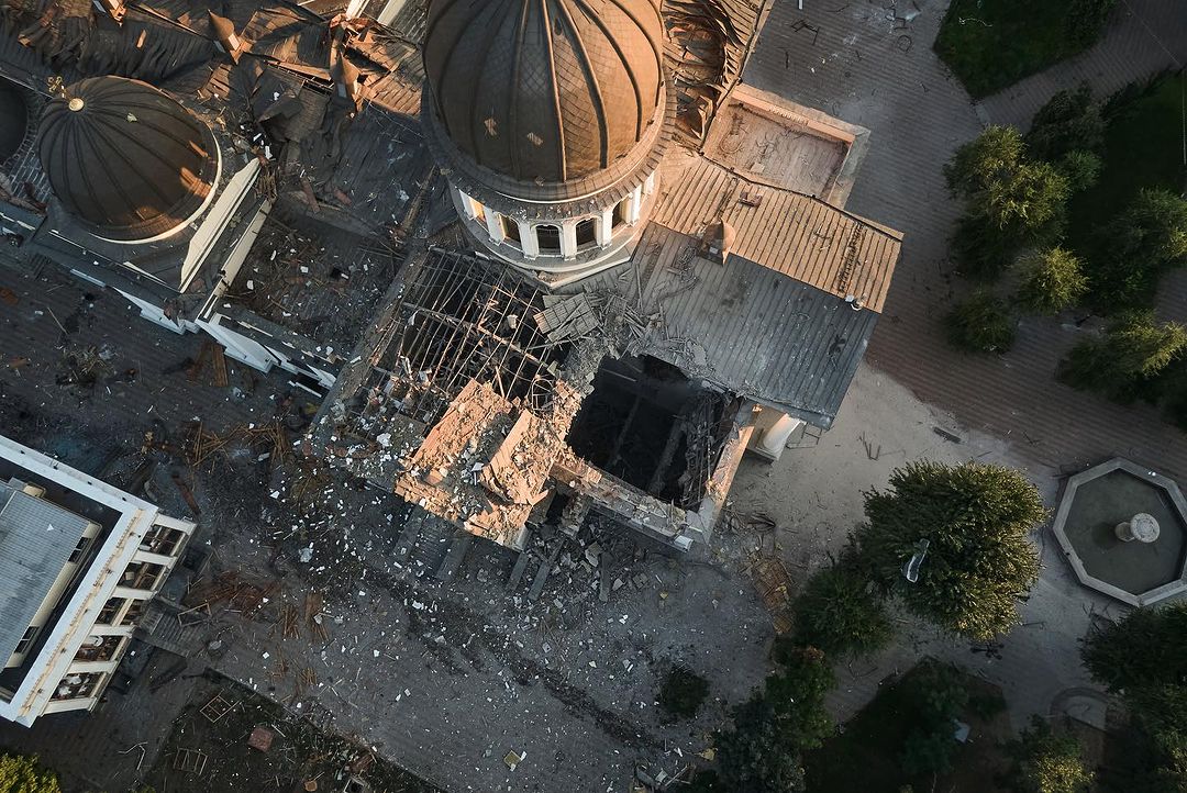 Наскільки постраждав собор в Одесі – вигляд з висоти (фото) «фото»