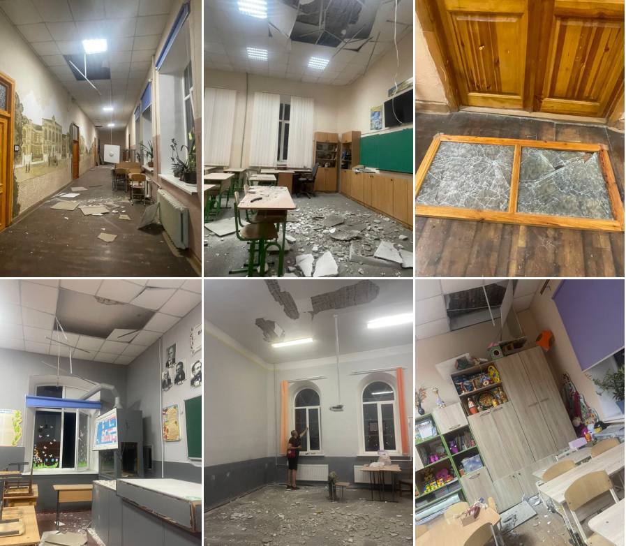 Під час нічного нападу РФ на Одесу постраждали школи і дитсадки (фото) «фото»