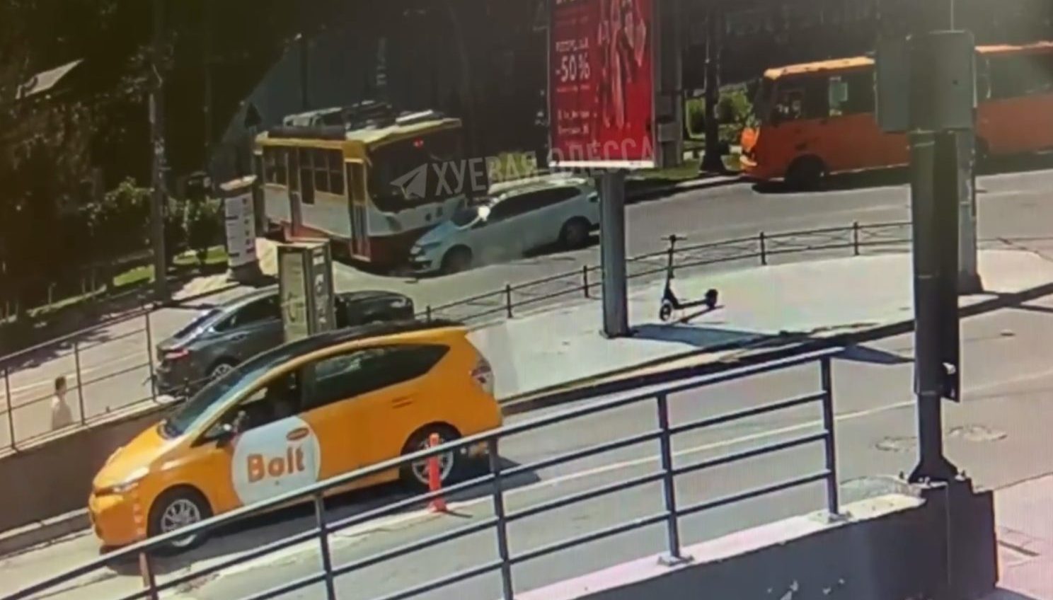 В Аркадії сталася аварія за участю трамвая (ОНОВЛЕНО) «фото»