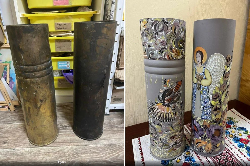На Одещині відстріляні російські снаряди перетворили на церковний декор (фото) «фото»