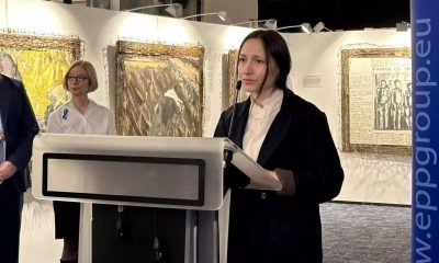Мисткиня з Одещини відкрила у Європарламенті виставку картин про голод в Україні (фото) «фото»