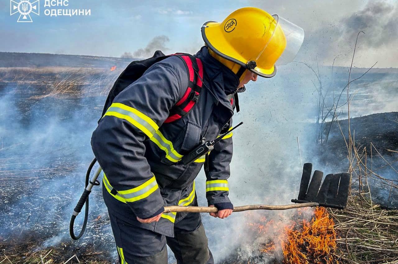 З початку березня на відкритих територіях Одещини ДСНС зафіксувала 147 пожеж (фото) «фото»