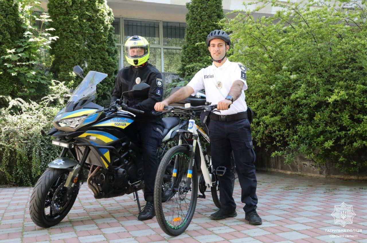 В Одесі та Ізмаїлі розпочався сезон мото- та велопатрулювання поліцейських «фото»