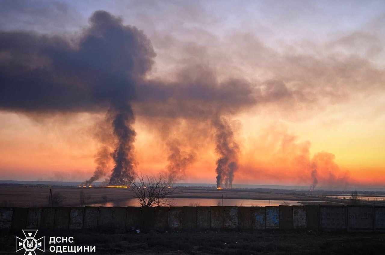 На Одещині горів очерет на великих площах (фото) «фото»