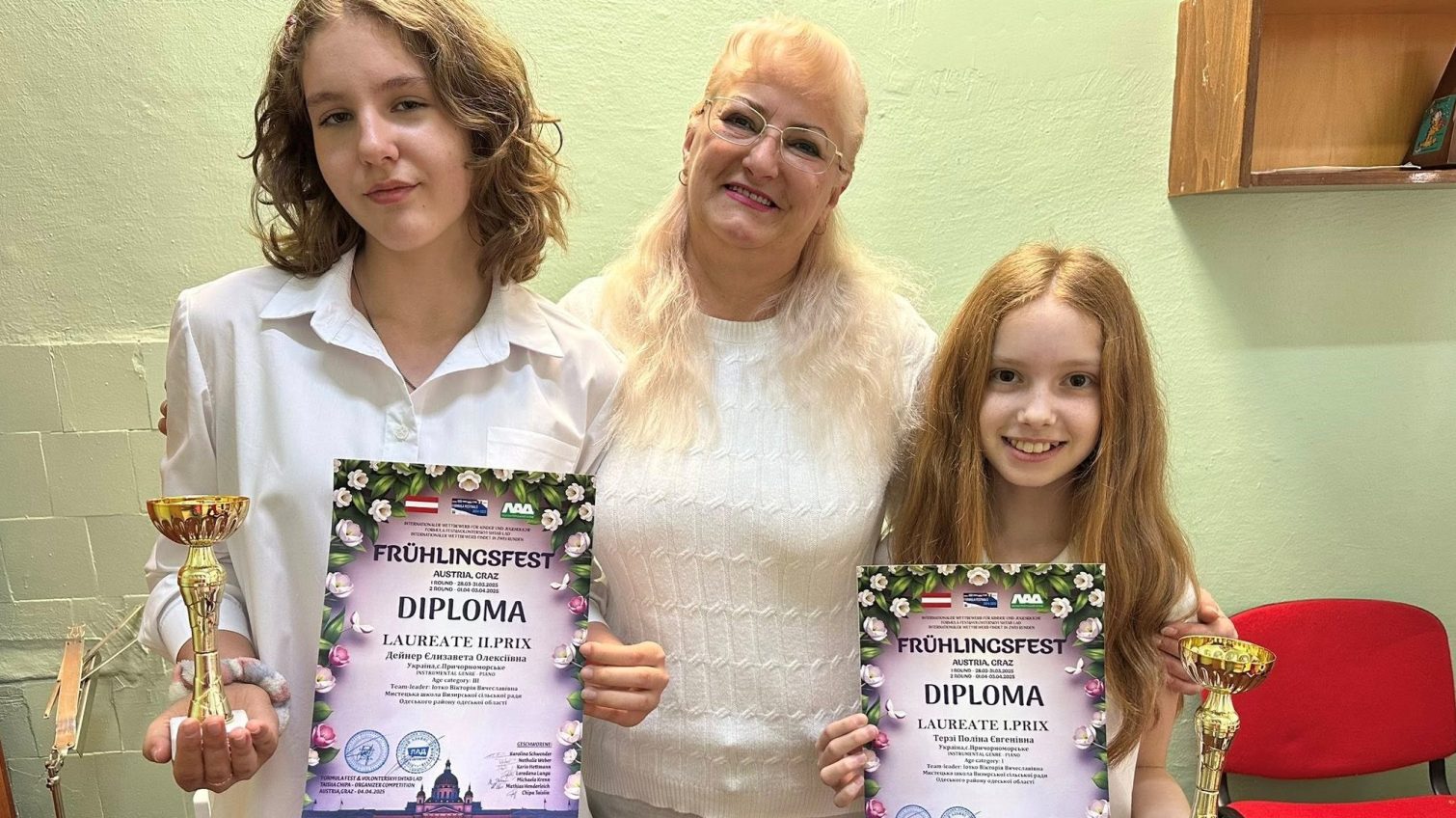 Юні піаністки з Одещини здобули нагороди на міжнародному конкурсі в Австрії (фото) usionline.com Юні піаністки з Одещини здобули нагороди на міжнародному конкурсі в Австрії (фото) «фото»