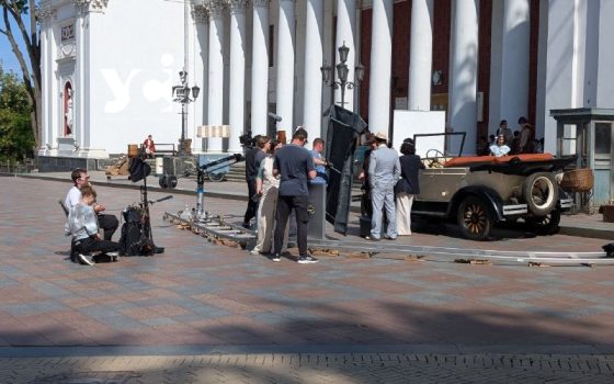 В Одесі на Біржовій площі проходять зйомки фільму «Режисер» (фото, відео) «фото»