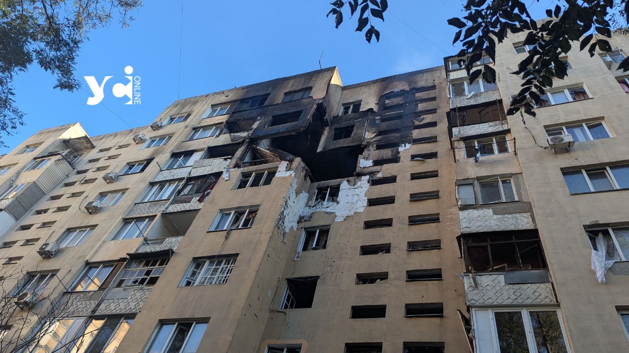 Як зараз виглядає постраждала 9-поверхівка в Одесі (фото, відео) «фото»