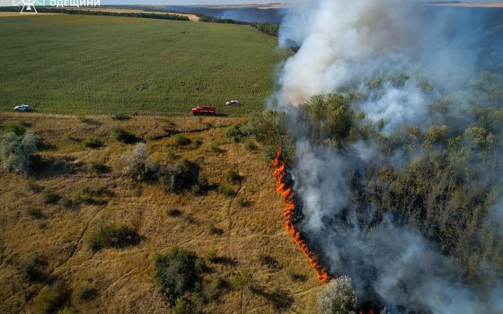 На Одещині в Березівському районі продовжують вирувати пожежі «фото»