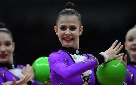 В останній день чемпіонату світу з художньої гімнастики українська збірна завоювала золото (фото) «фото»