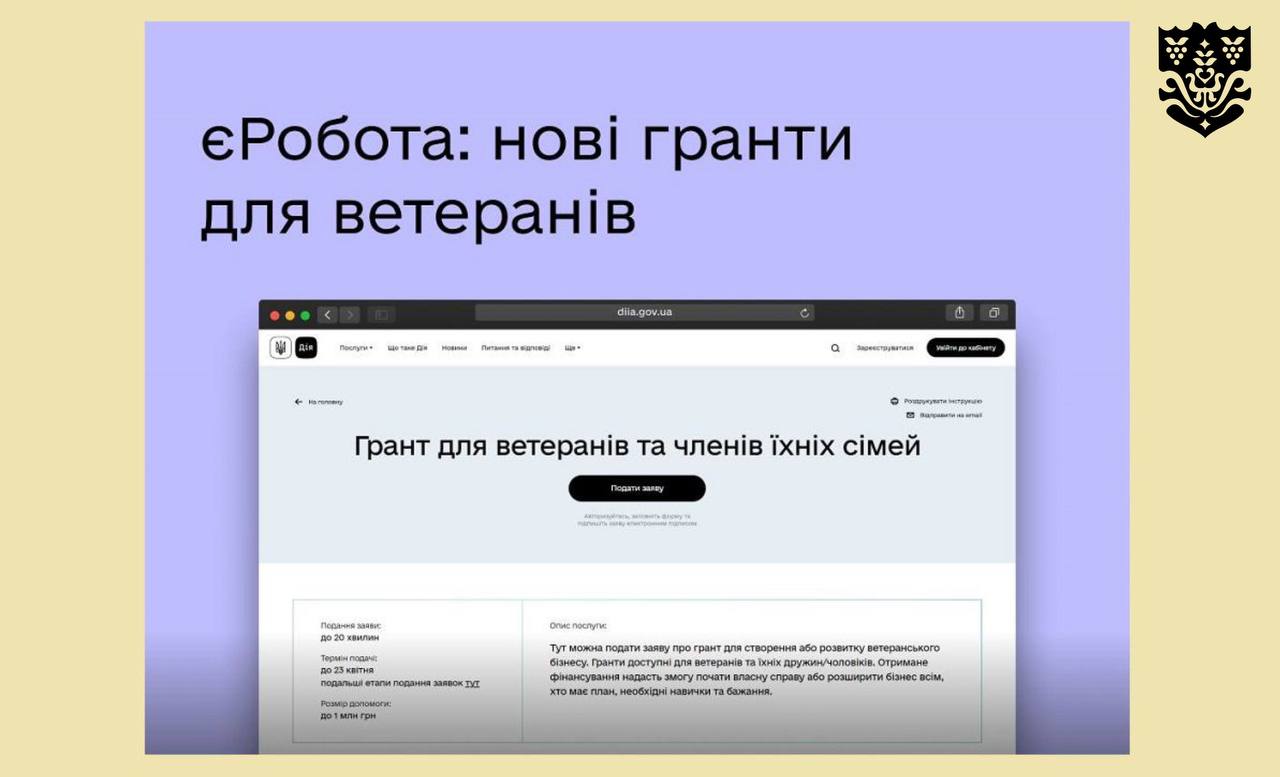 Результати єРоботи для ветеранів на Одещині: учасники бойових дій отримали 74 гранти на бізнес «фото»