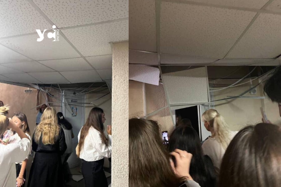 В Європейському ліцеї під час тривоги на учнів в укритті обрушилася частина стелі та стіни (фото, відео) usionline.com В Європейському ліцеї під час тривоги на учнів в укритті обрушилася частина стелі та стіни (фото, відео) «фото»